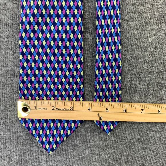 Turnbull Asser Necktie Men Geometric Abstract Silk Made In London Business‎